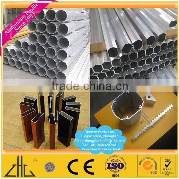 Wow!!CNC aluminium pipe tube manufacturer/brushing square aluminium tube with punching holes/30*30 aluminium square tube brushed