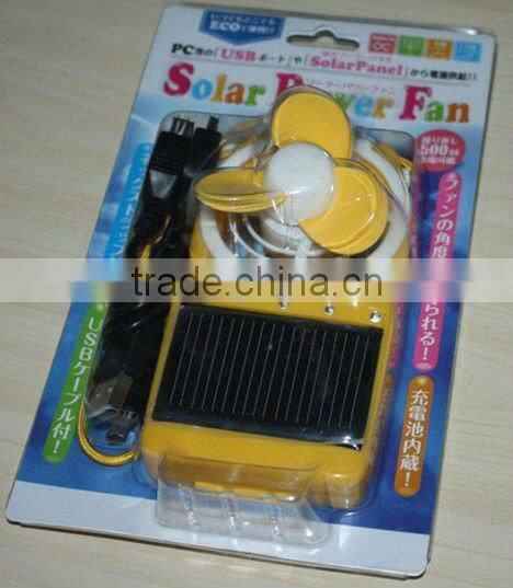 2015 hottest led light solar camping fans with moble charger function