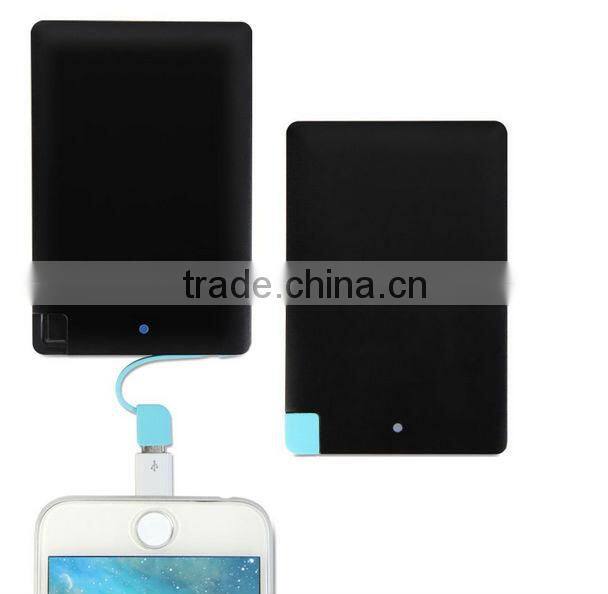 best selling products credit card size 2500mah polymer power bank