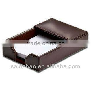 Leather memo case /memo holder