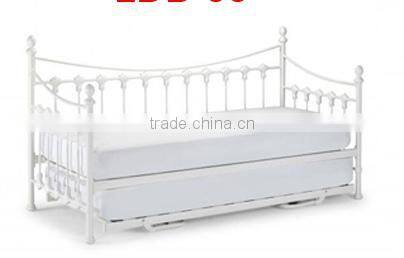 White folded sofa bed frame metal double bed