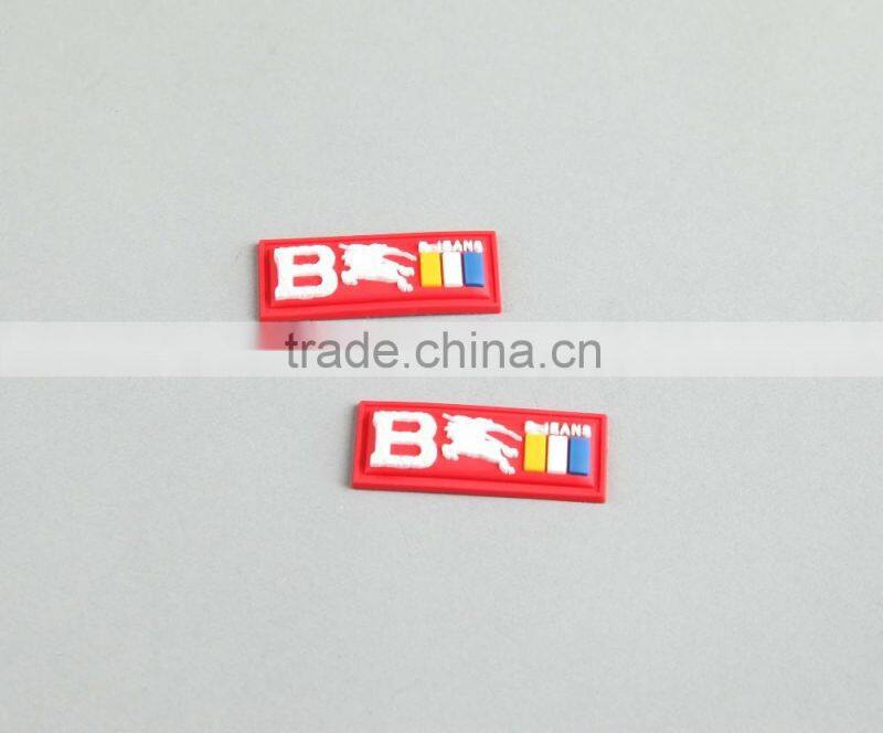 High Quality Customized PVC Rubber Silicone Label Patch For Bag