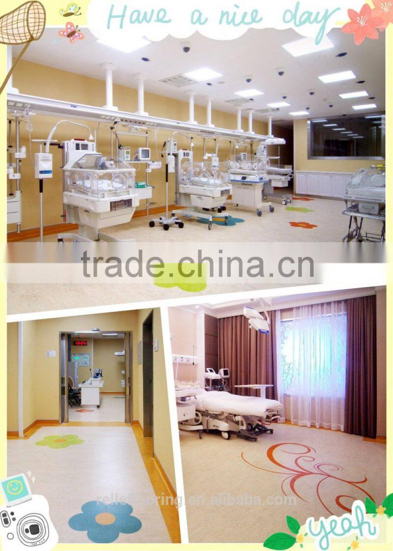 Antibacteral pvc flooring Roll/Vinyl Hospital Flooring