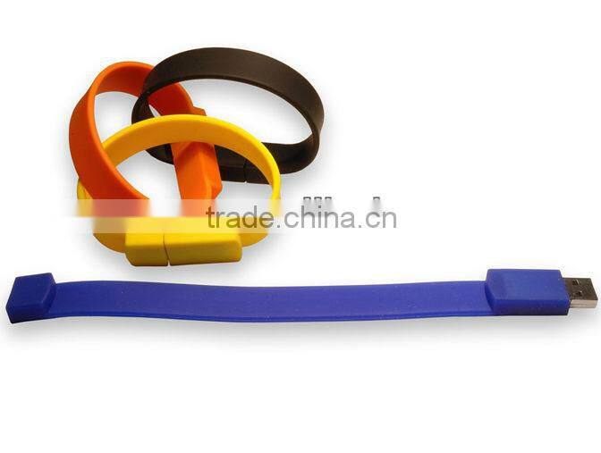 Hot sell silicone usb bracelet real capacity 1GB 2GB 4GB 8GB 16GB