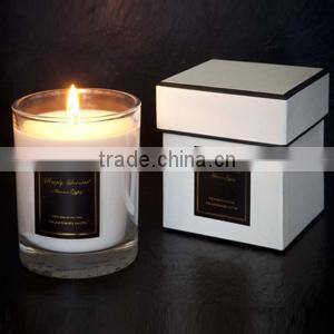 Unique scened birthday candles in glass jar with gift box