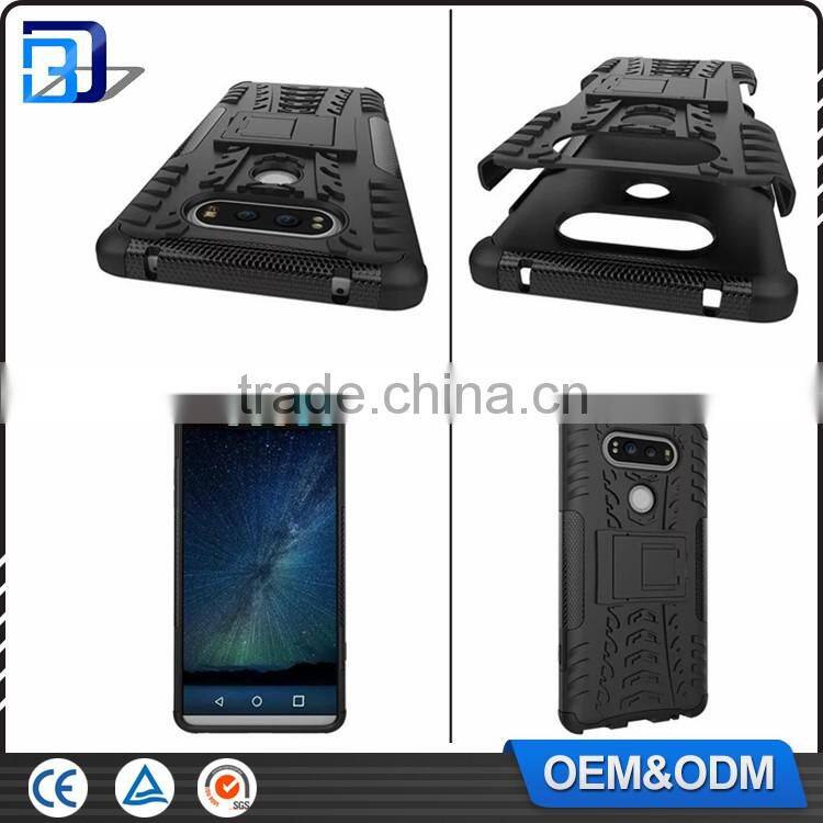 Low Price China Mobile Phone Accessories For LG V20 TPU+PC Kickstand Hybrid Armor Case Paypal Accept