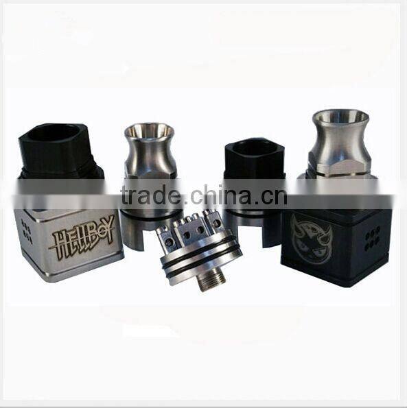 authentic hellboy atomizer Unique square body design e-cigarette Hellboy rda atomizer