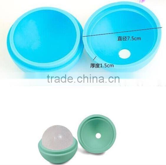 Stone Cask Ice Rounds - Silicon Ice Mould Makes 2 Large 2.5" Ice Balls - Slow Melting Ice Ball