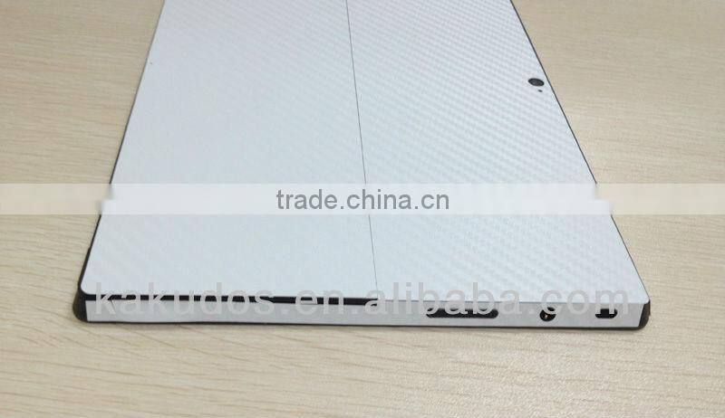 Wholesale Full Body Carbon Fiber Vinyl Wrap Skin cover for Surface RT laptop