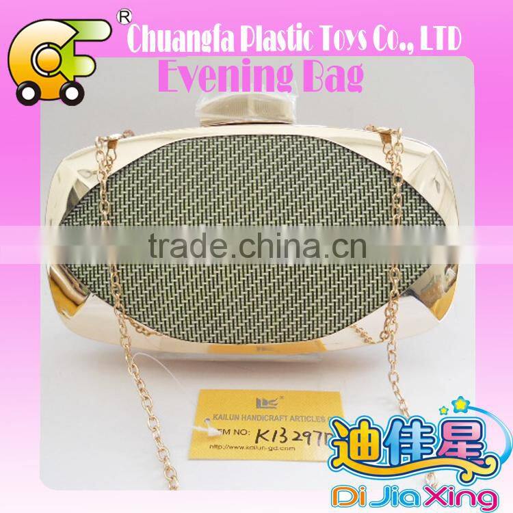 Beauty lady evening bags clutch bags with long shoulder chain