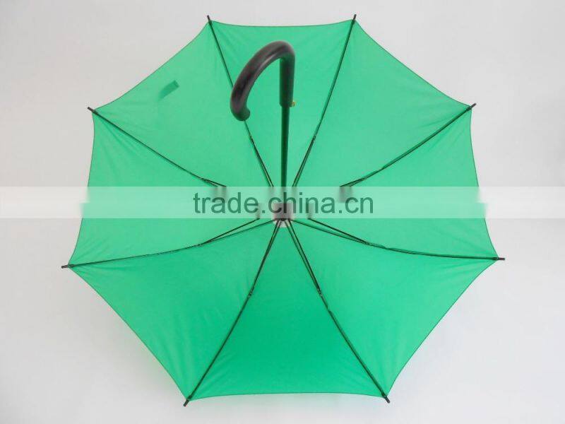 deluxe wooden shaft bright color rain umbrella