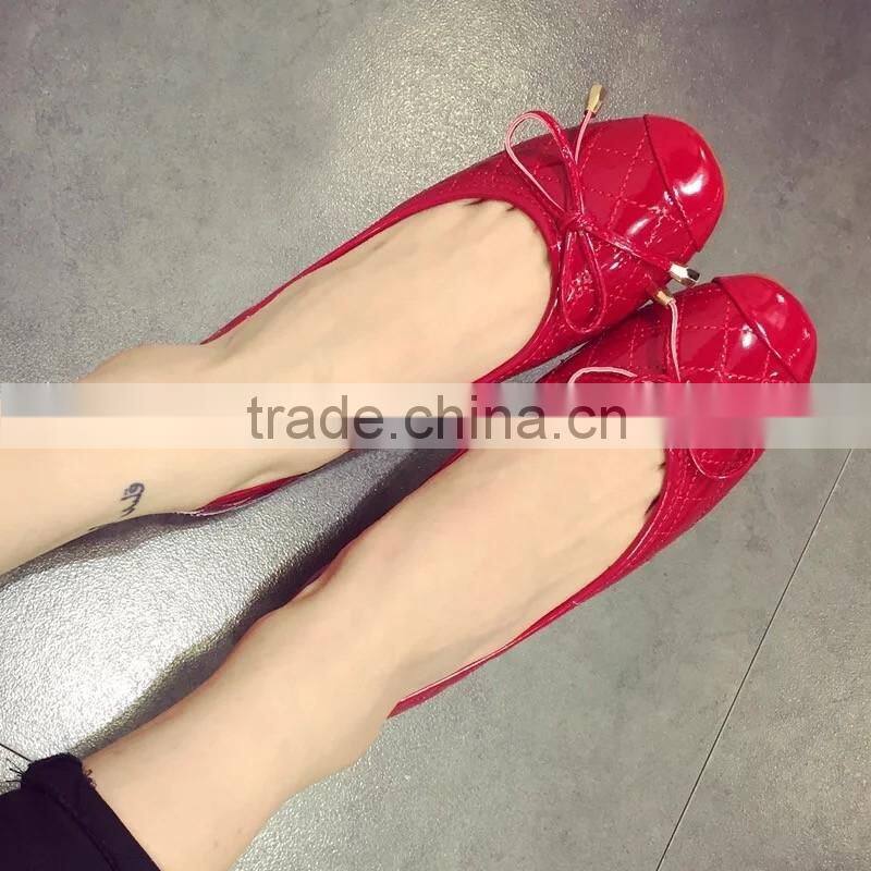 2016 most popular hot selling beautiful ladies flat shoes CP6898