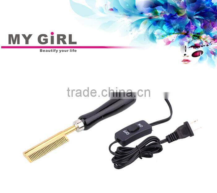 MY GIRL Golden Supreme Electric Pressing Comb
