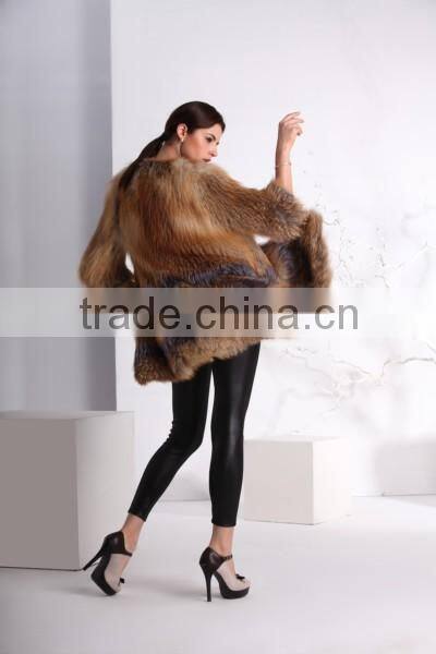FU17 wholesale fox fur coat