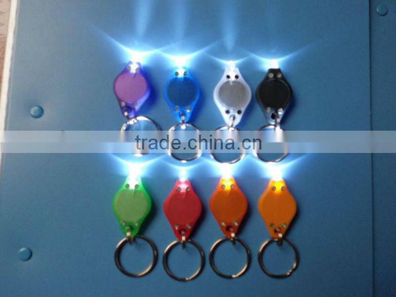 Hot sell factory direct supply promotional led light keychain