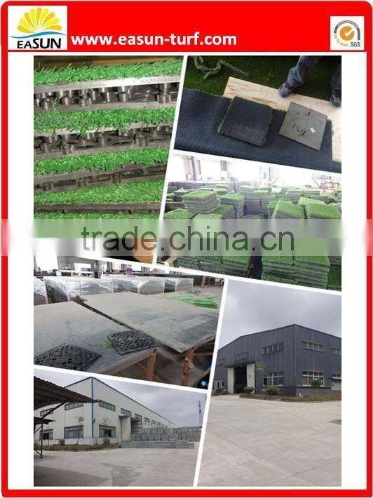 Eco-friendly Interlocking Synthetic Grass Tile for garden