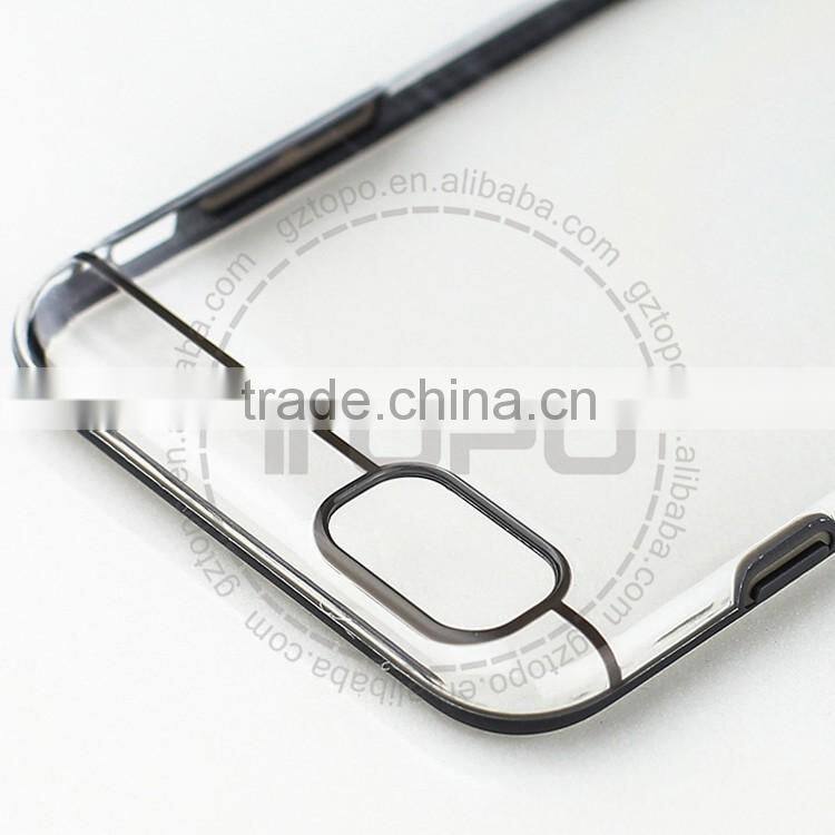 Clear Ultra-Thin Anti-scratch Hard PC Back cover Transparent Phone Case TPU Bumper Case For iphone 6 6s plus