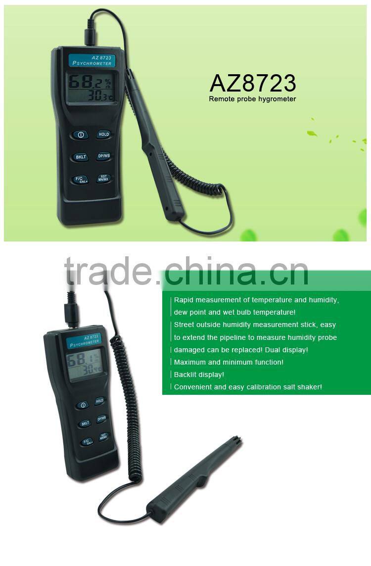 AZ 8723 Indoor Hygrometer 0%~100%RH Humidity Gauge Remote Probe Thermo Hygrometer Digital Display