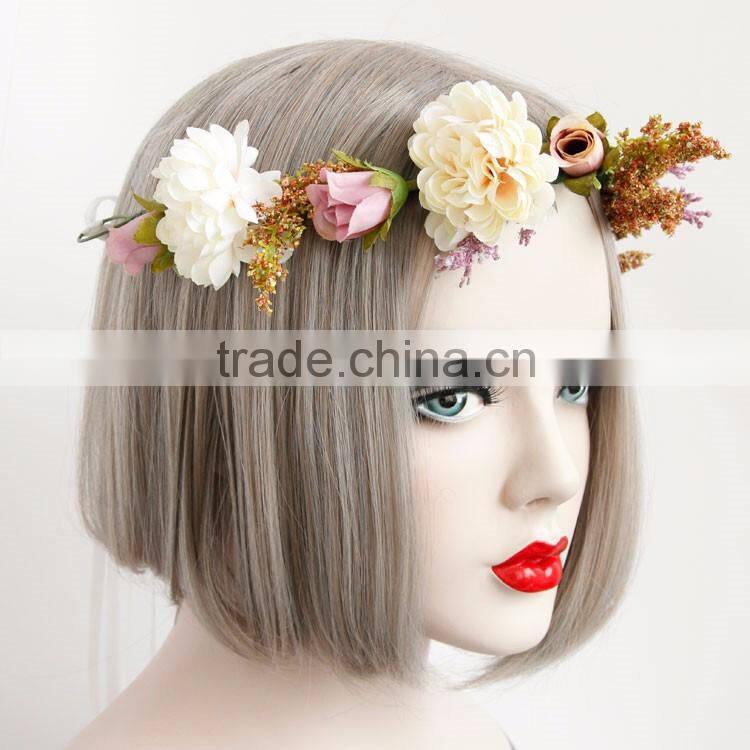 MYLOVE Bohemia style hair garland handmade flower garland