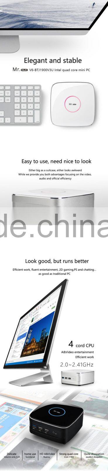 Mr.NUC-BTJ1900-V3U Celeron J1900 Quad Core NUC mini PC Manufacture