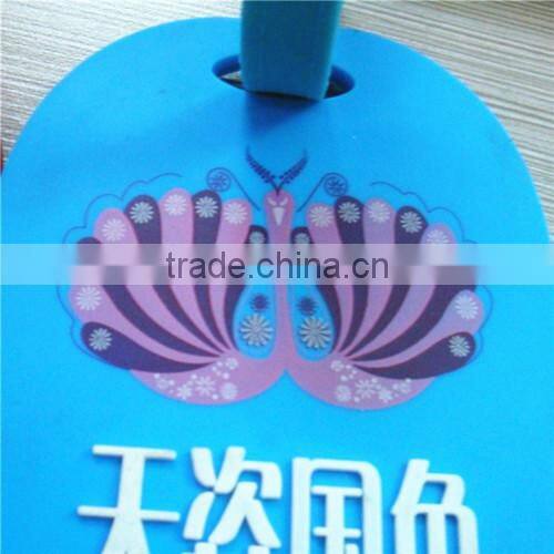 custom beautiful silicone luggage tag