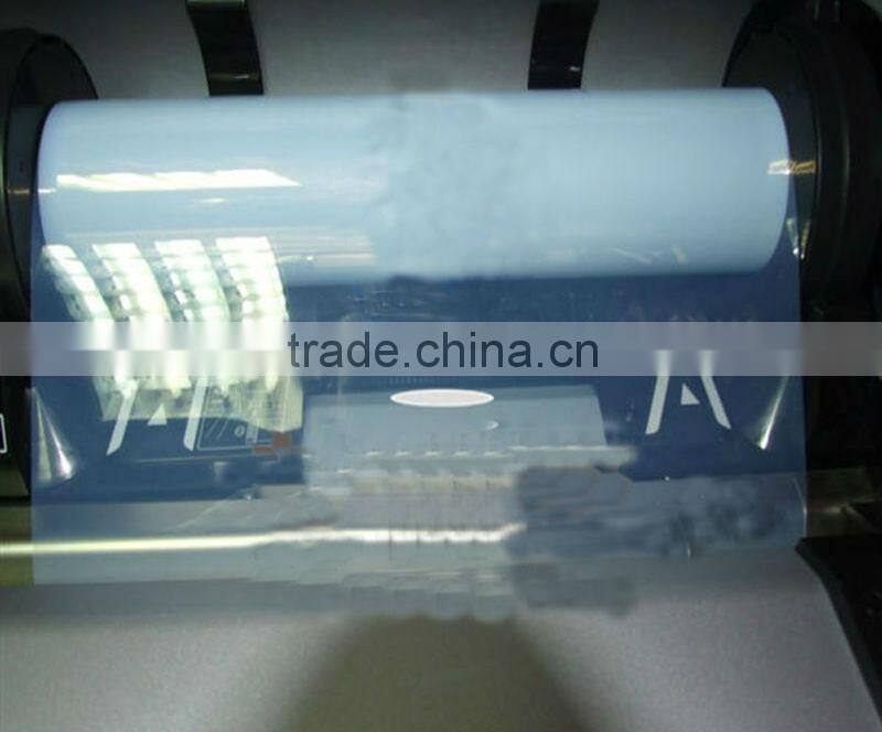 Pad printing using material plate making film
