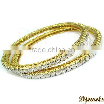 Diamond Bangles , Diamond Gold Bangles, Diamond Jewelry