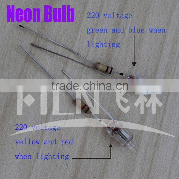 FILN 10mm plastic Green 220V, 100pcs per bag indication lamp