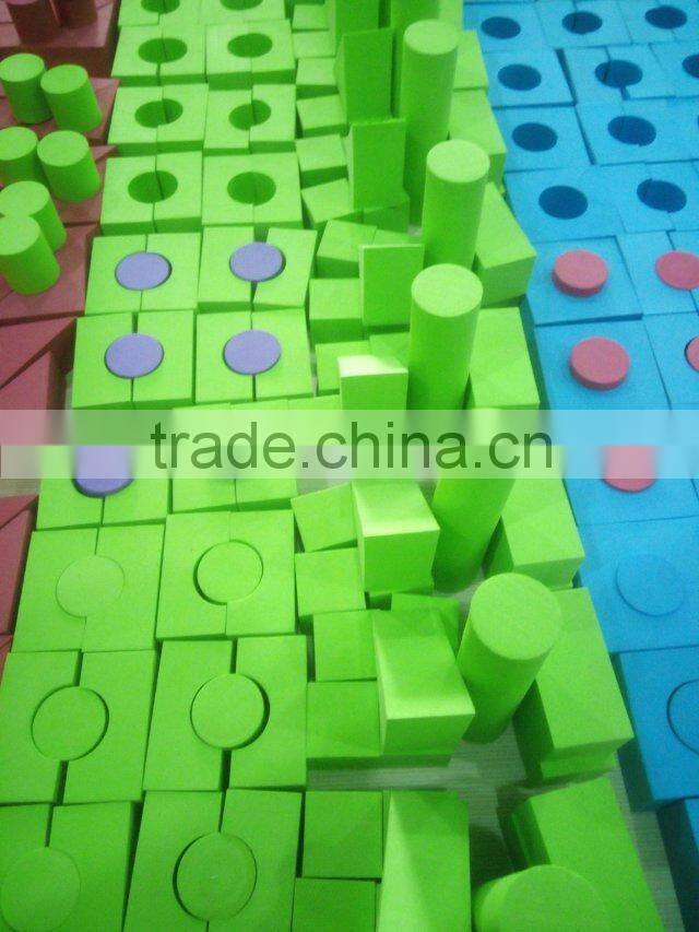 geometric solids plastic foam block