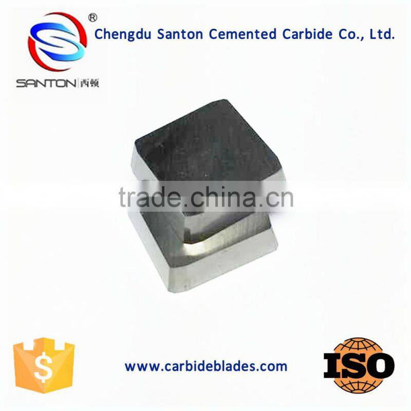 K20 cemented carbide cutting blade for woodworking with double holes