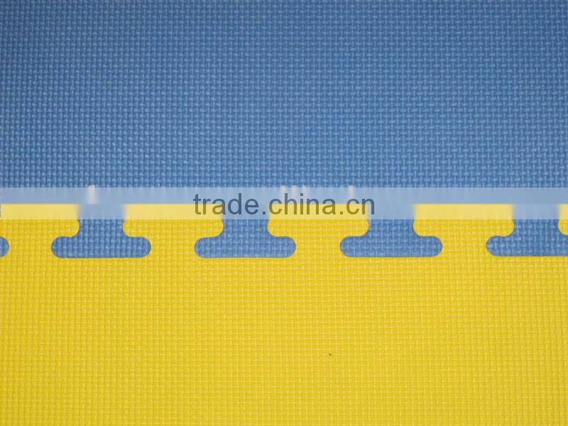 2016 New Pre Sales Red/Yellow Color Double T pattern EVA Foam Mats tiles