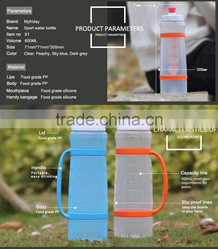 Food Grade Light Soft Sports Plastic Water Bottles