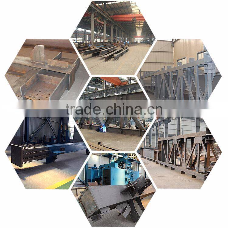 Large span light structural steel 4S car showroom counter designs