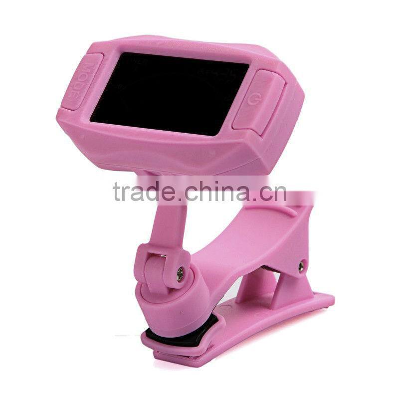 Digital Clip-on Guitar Tuner Color LCD for Chromatic Guitar Bass Violin Ukulele