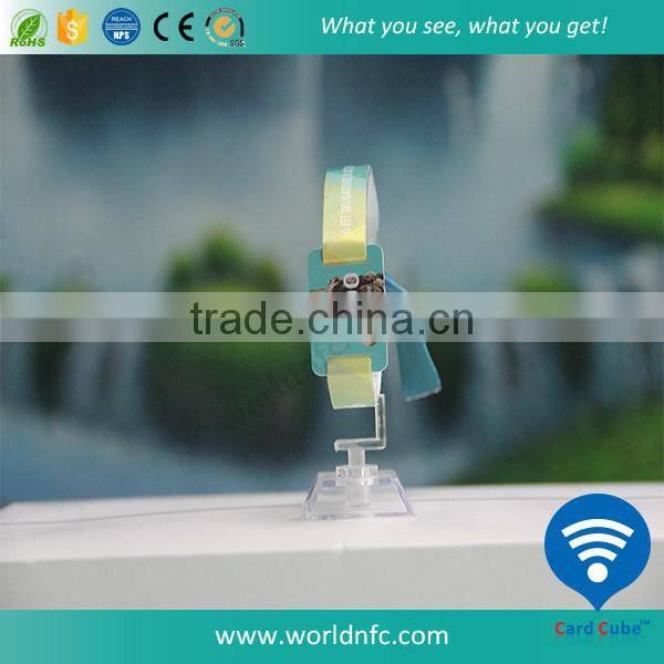 Cheap Custom Festival NTAG 216 Woven RFID Fabric Wristband for Events