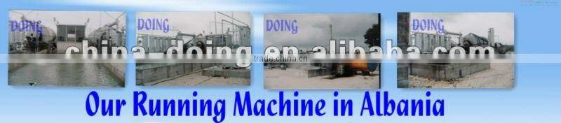 2012 Doing New 5/6/8/10T scrap waste tyres and plastic pyrolysis oil plant