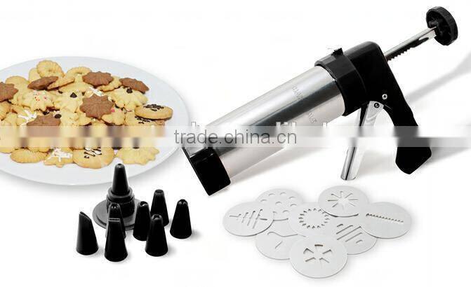 Stainless Steel Biscuit Decorating Cookie Press Maker