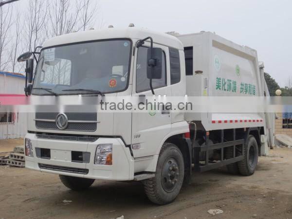 190hp 4*2 DONGFENG Garbage Compactor Recycling Truck 12m3