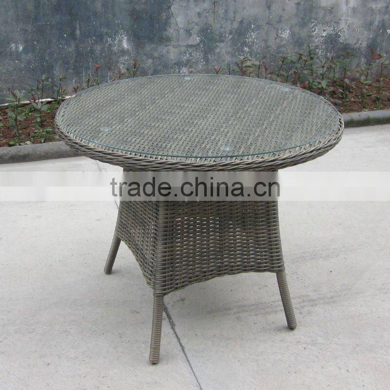 PE rattan garden table set