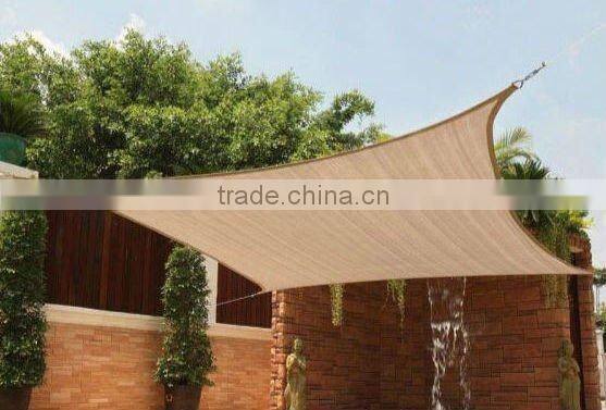 uv protection HDPE square garden shade sail, garden shade net, sun shade sail