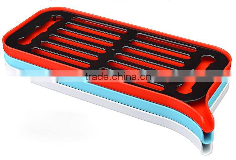 Kitchen Usage Bilayer Plastic Dish Rack For Dish Drying