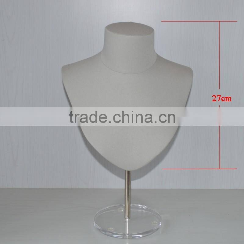 High quality farbic necklace jewelry display bust holder mannequins on sale