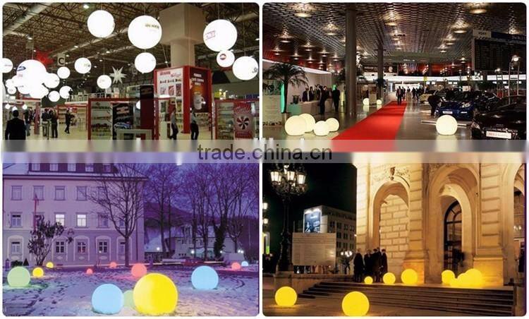 40cm haning decotative RGB color plastic led ball light