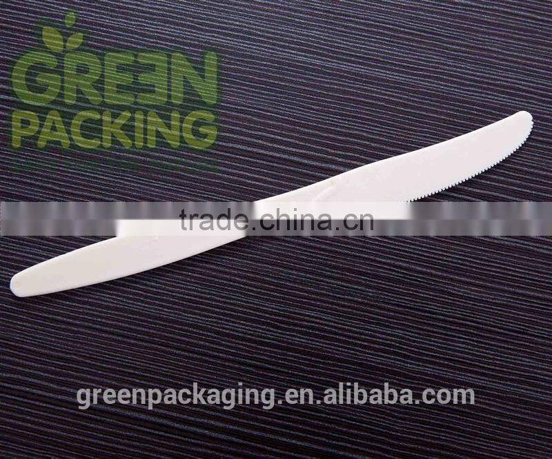 Corn starch original color plastic cutlery