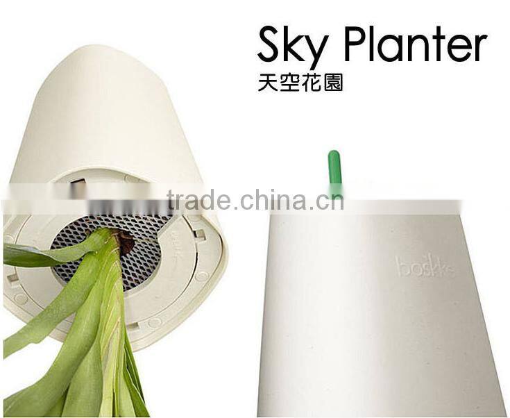 CT-457 Hot sell sky planter plastic flower pot supplier from china 13.5x13.5x19cm