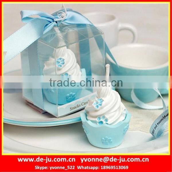 Wedding Door Gift Small Cream Cake Shaped Fake Candles