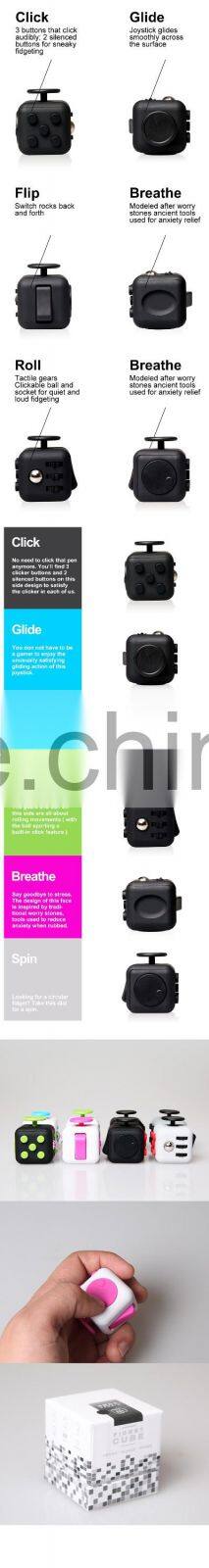 2017 Rgknse Desk hot Toy Magic Best Quality Silicone Fidget Cube In Stock