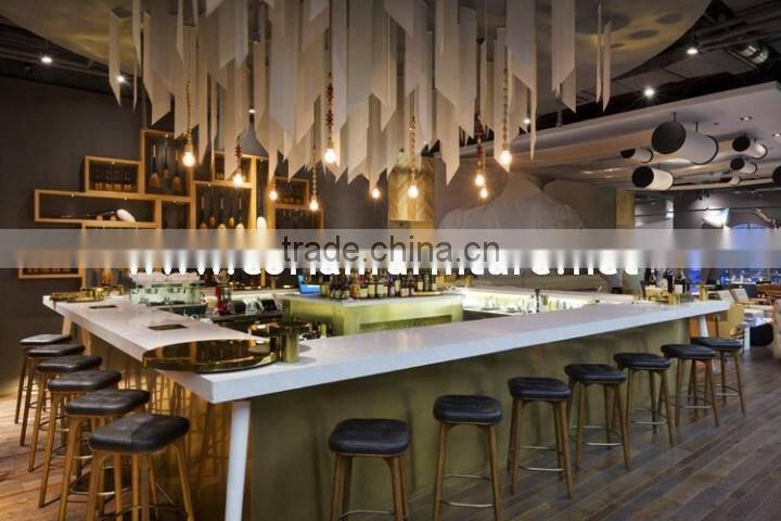 Design new stylish custom sized solid surface top design hotel buffet