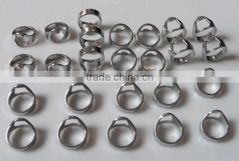 RING Beer Bottle Opener Stainless Steel Metal Finger Thumb keyring/Finger Bottle Opener