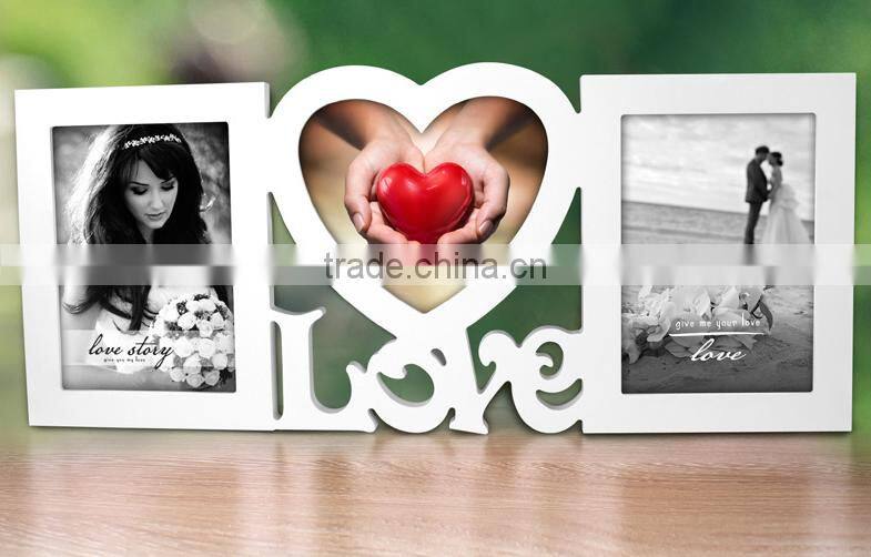 Eco-friendly wood material funny photo frame
